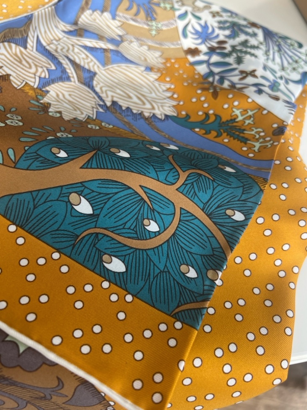 Carolina Lemke Mulberry Silk Boho Maximalist Statement Scarf - Picture 4 of 11